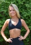 OXYFIT Crop Top 27081 Tressed Black - Sexy Workout Tops- Cute Yoga Top