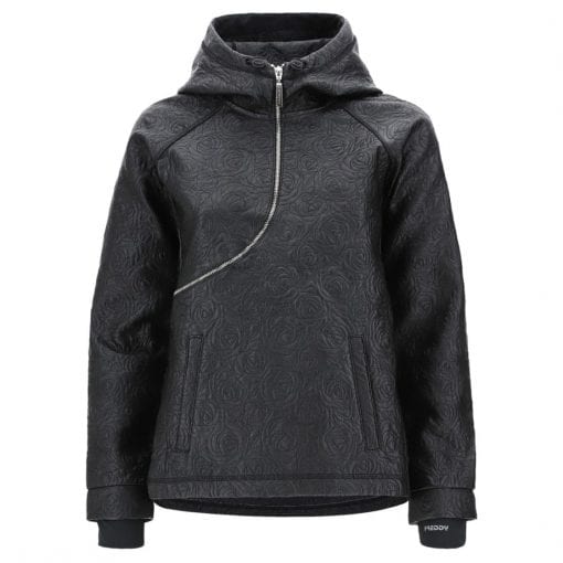 FREDDY Hooded Jacket - Curved Zip - CURVE2F901 -Black
