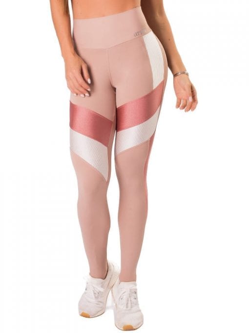 Let's Gym Fitness Royalty Fit Leggings - Nude