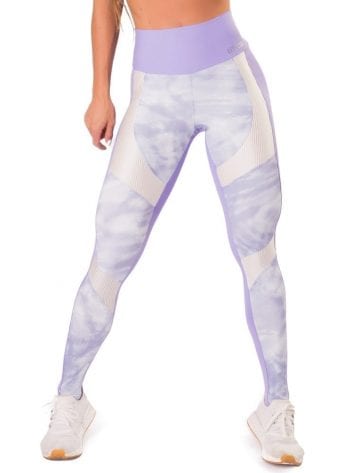 Let’s Gym Activewear Mystic Fit Leggings – Lilac-White