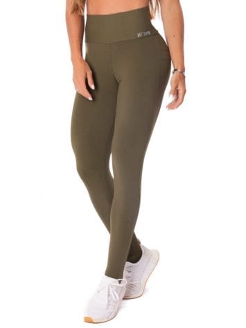 Let’s Gym Fitness Energetic Push Up Leggings – Military Green