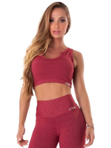 Let’s Gym Fitness Cropped Move & Slay – Red