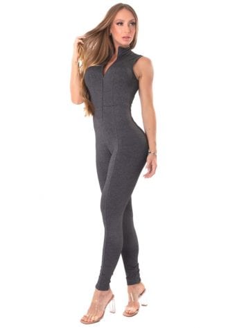 Let’s Gym Fitness Move and Slay Jumpsuit – Black